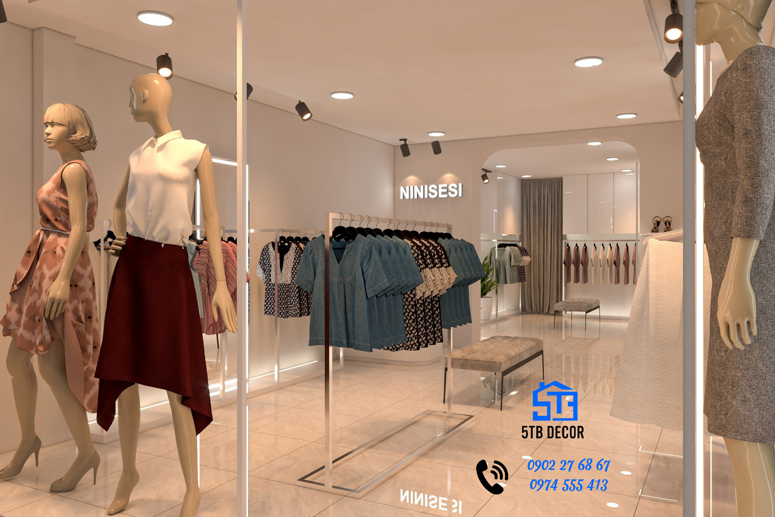 Design thi công shop thời trang