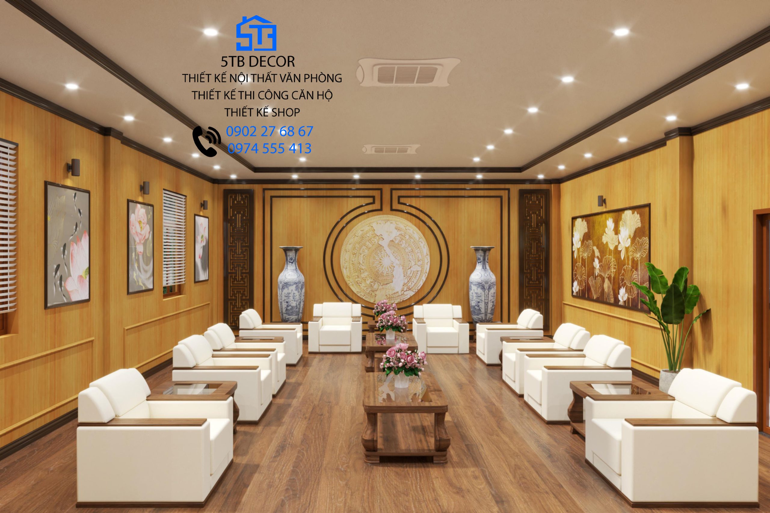 Thiết kế nội thất văn phòng-Phòng tiếp khách
